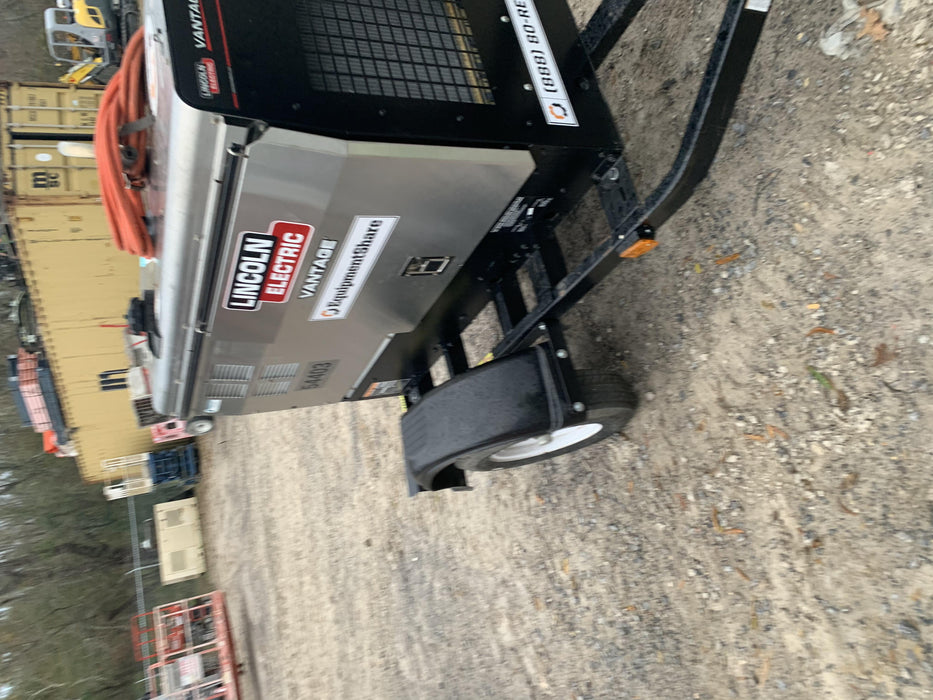 2019 Lincoln Electric Vantage 322 Welder Ready-Pak 3, Two wheel trailer, Fender and Light kit, Cable Rack