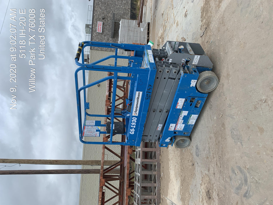 2019 Genie GS-1930 Fixed Rails with Chain Entry