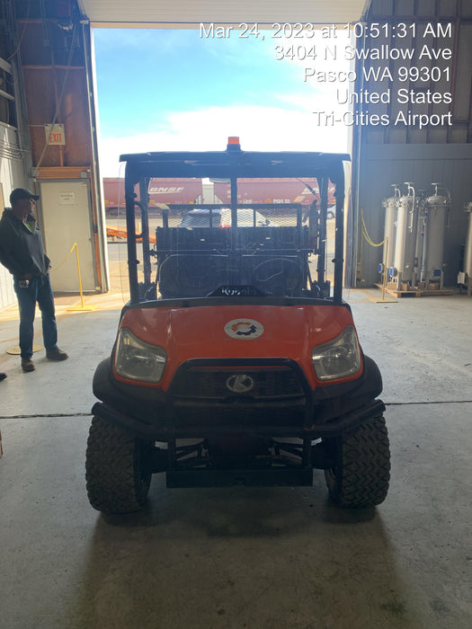 2021 Kubota RTV-X1140W-H Plastic Canopy, Windshield Acrylic Clear, LED Strobe Light, Wire Harness Kit, Back up Alarm