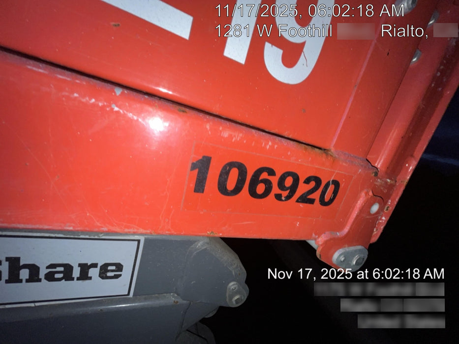 2020 Skyjack SJIII-3219 Solid NM Tires, Half height spring hinged entry gate, Dual Beacons, 800W Inverter