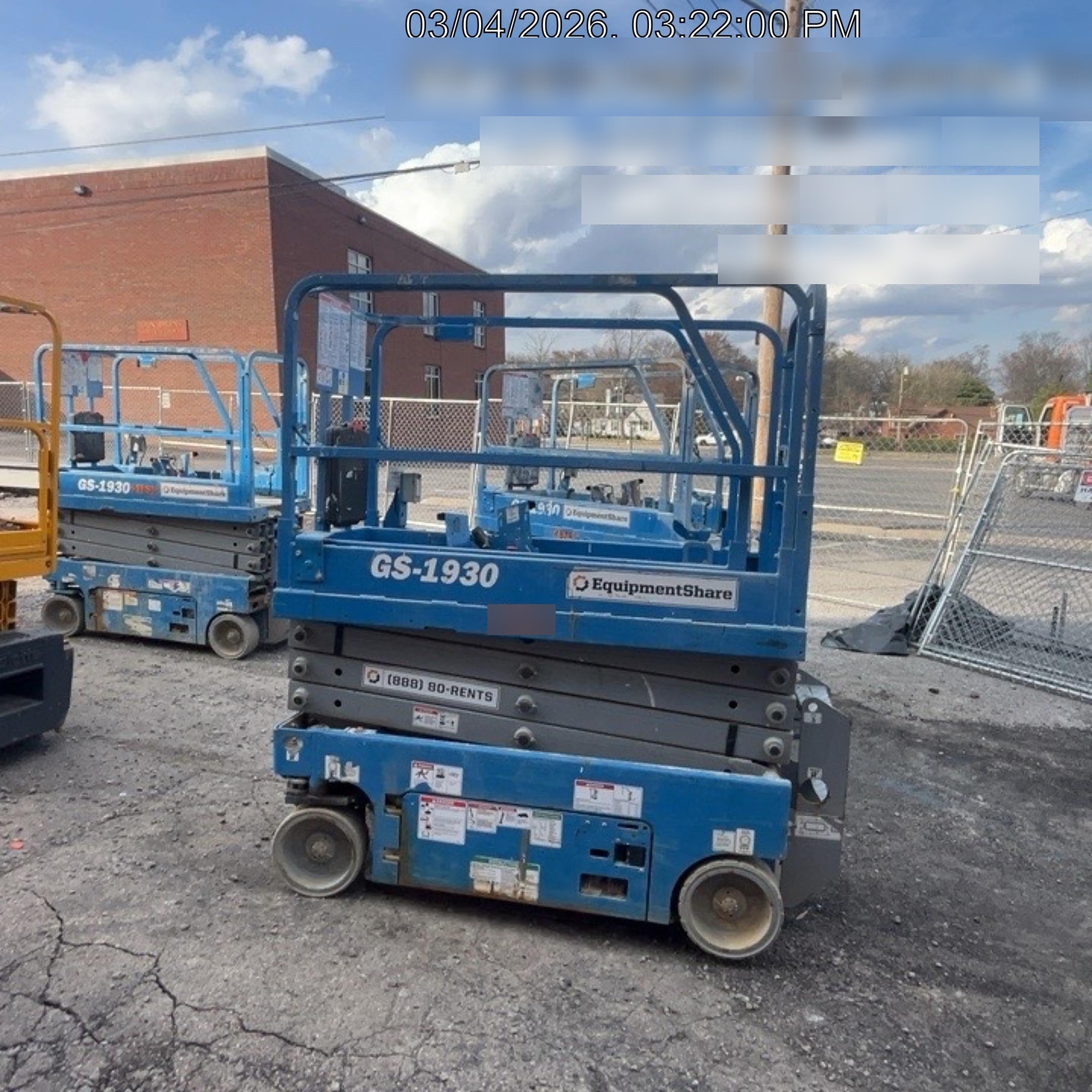 2020 Genie GS-1930 Fixed rails with chain entry gate - Pre A92.20