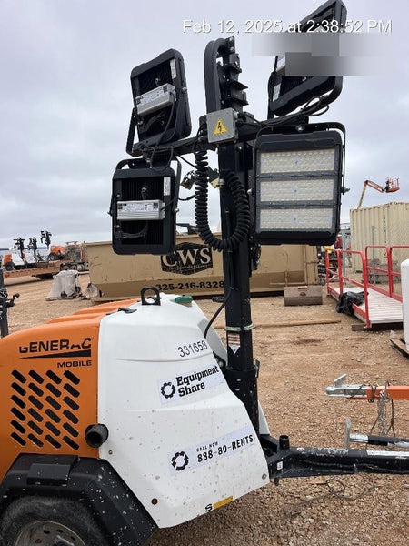 2023 Generac MLT2 Diesel, Flex Switch 120V Input, Powerzone Controller, (4) 320W LED Lights, 4kW Generator, 39.9 Gal Fuel Tank, 2" Ball, T3