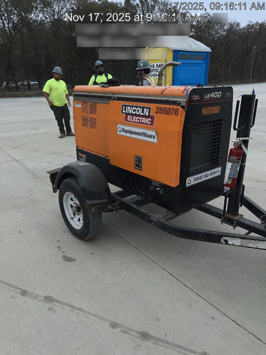 2022 Lincoln Electric LE400 Kubota V1505, Trlr, Cable Rack, Light Kit, ES Decals, T3