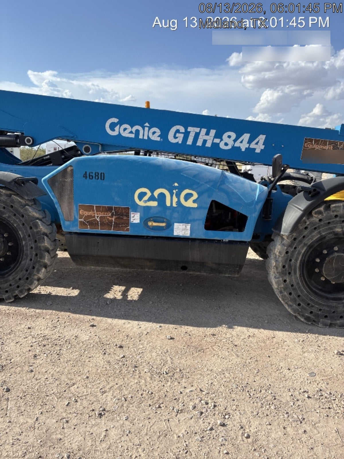 2017 Genie GTH-844 Genie GTH 844, Solid Tires, 60" carriage, Open ROPS