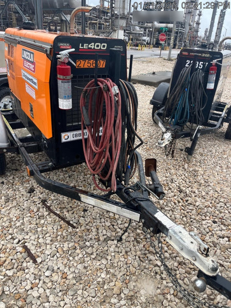 2022 Lincoln Electric LE400 Kubota V1505, Trlr, Cable Rack, Light Kit, ES Decals, T3