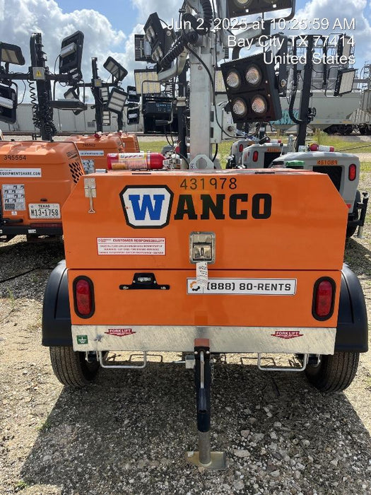 2024 Wanco WLTT-4MM4K Diesel, Deep Sea Controller, Shore Power Plug, Auto Start, (4) 350W LED Floodlights, 4kW Generator, 60 Gal Fuel Tank, 2" Ball, T3