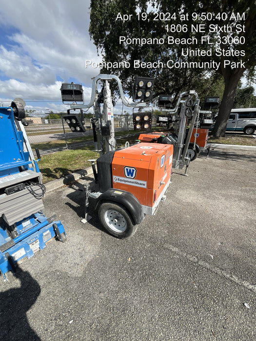 2023 Wanco WLTT-4MM4K Diesel, Deep Sea Controller, Shore Power Plug, Auto Start, (4) 350W LED Floodlights, 4kW Generator, 60 Gal Fuel Tank, 2" Ball, T3