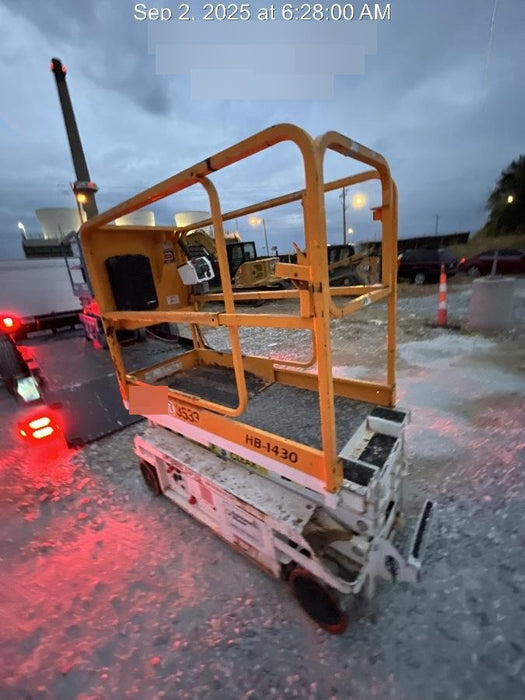 Custom Equipment HB-1430 Hy-Brid Scissor Lift
Platform capacity up to 670 lbs
Working height up to 20 ft
Weighs under 1,700 lbs
Non-marking wheels
