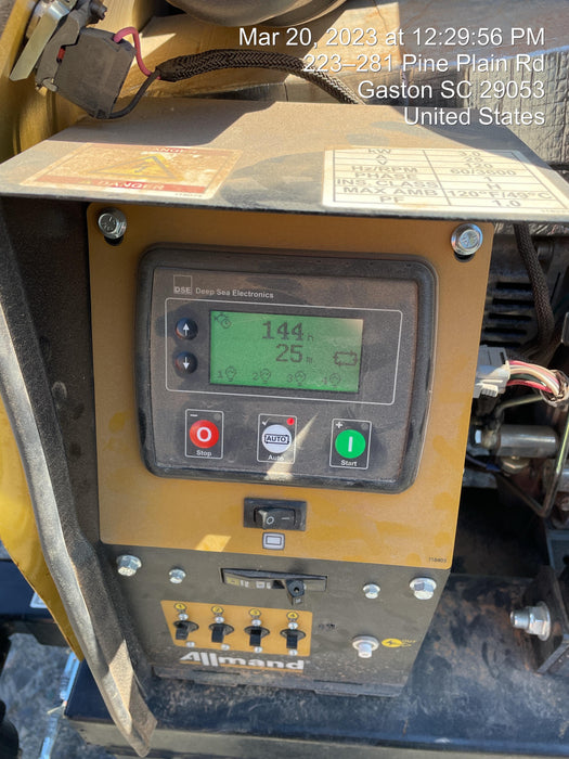 2022 Allmand NLV3GR (4) LED Light Fixture 350W, 23' Vertical Mast, 3kW Prime, Towable