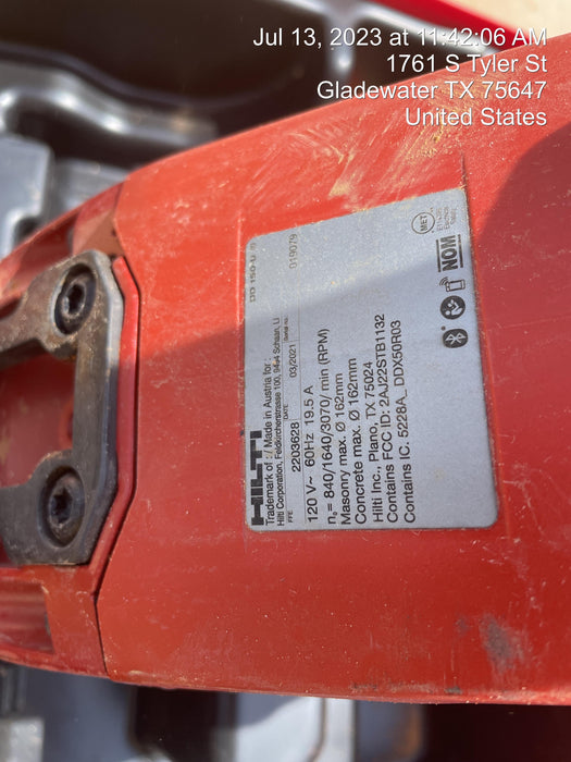 2021 HILTI DD 150-U