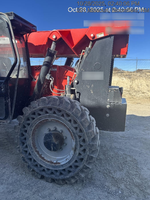 2019 Manitou MTA12042 120hp T4F, Cab/Heat/Air, Cab and Boom LED work lights, Auxiliary Hydraulics, Solid Tires, Amber strobe, Lift Hook 66" Carriage, 60" Forks