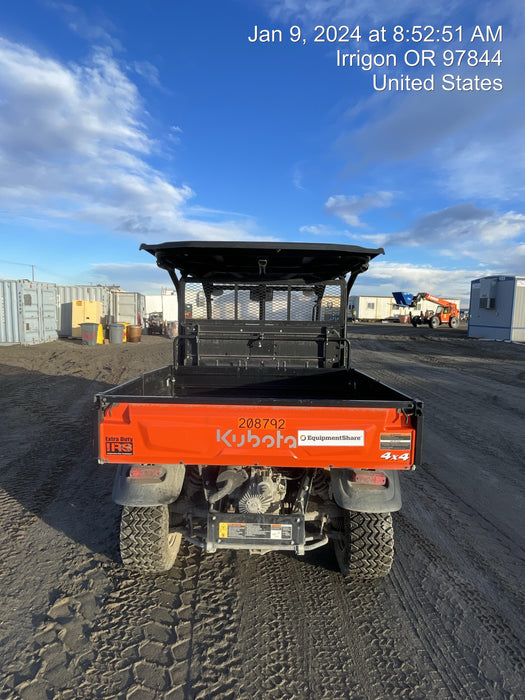 2022 Kubota RTV-X1140W-H Plastic Canopy, Windshield Acrylic Clear, LED Strobe Light, Wire Harness Kit, Back up Alarm