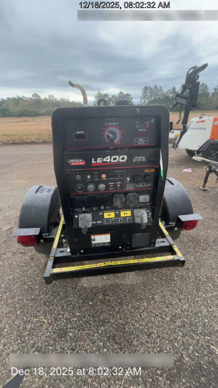 2024 Lincoln Electric LE400 Kubota V1505, Trlr, Cable Rack, Light Kit, ES Decals, T3