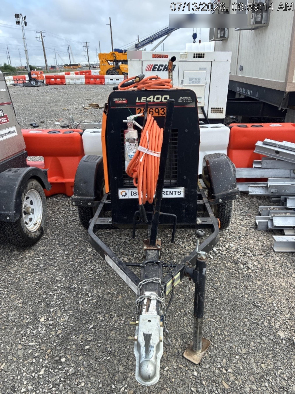 2022 Lincoln Electric LE400 Kubota V1505, Trlr, Cable Rack, Light Kit, ES Decals, T3