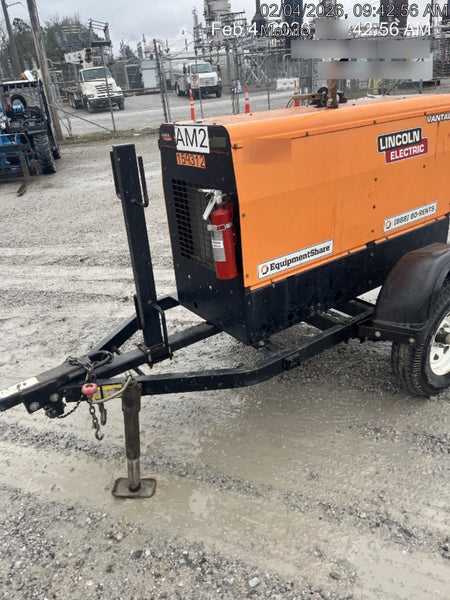 2021 Lincoln Electric Vantage 322 Vantage 322 Ready Pak 3 w/ Decals, ORANGE (includes trailer, cable rack, fender light kit) NO Telematics