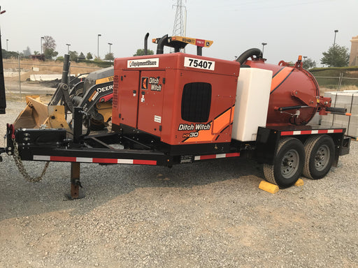 2020 Ditch Witch HX30 500G Spoils Tank, 80G Water Tank, 48" Lance, #3 Nozzel, VT9H 500 GAL HYD TRAILER