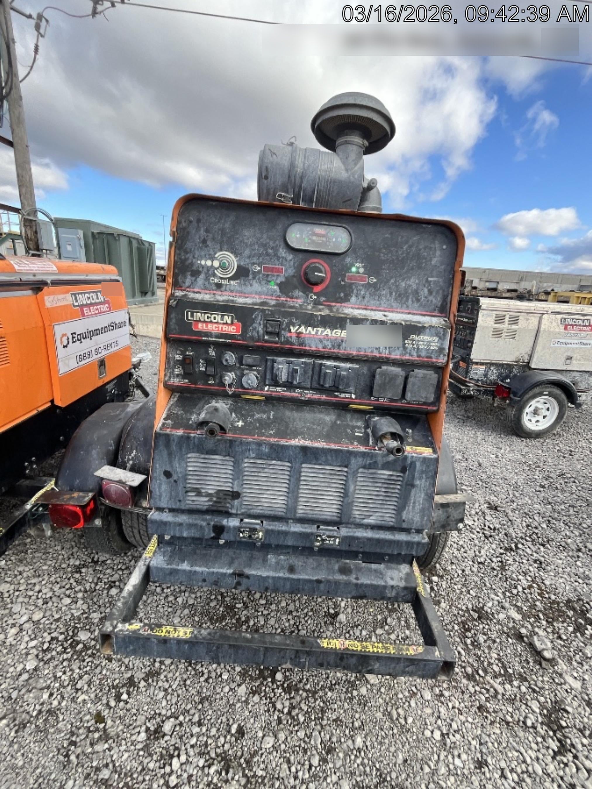 2021 Lincoln Electric Vantage 549X Ready Pak 3, ORANGE (includes trailer, cable rack, fender light kit)