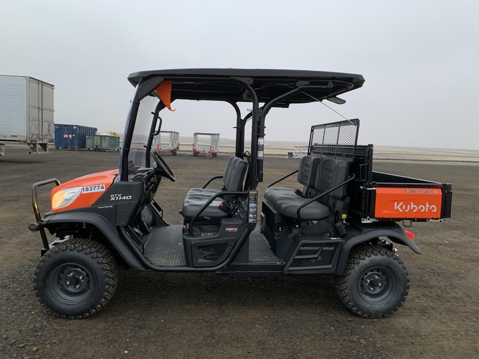 2021 Kubota RTV-X1140W-H Plastic Canopy, Windshield Acrylic Clear, LED Strobe Light, Wire Harness Kit, Back up Alarm