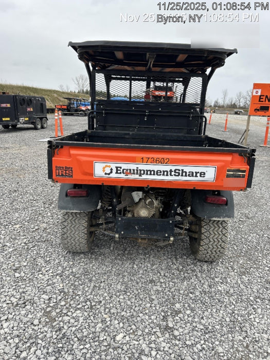 2021 Kubota RTV-X1140W-H Plastic Canopy, Windshield Acrylic Clear, LED Strobe Light, Wire Harness Kit, Back up Alarm