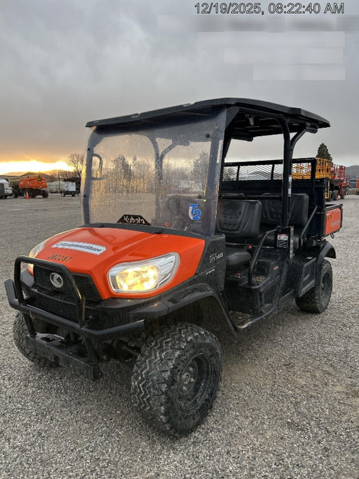 2022 Kubota RTV-X1140W-H Plastic Canopy, Windshield Acrylic Clear, LED Strobe Light, Wire Harness Kit, Back up Alarm