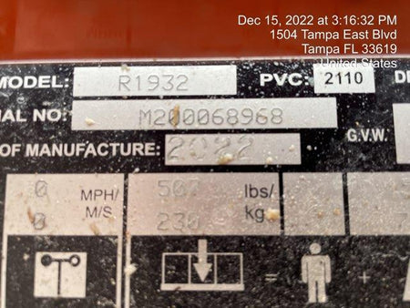 2022 JLG R1932