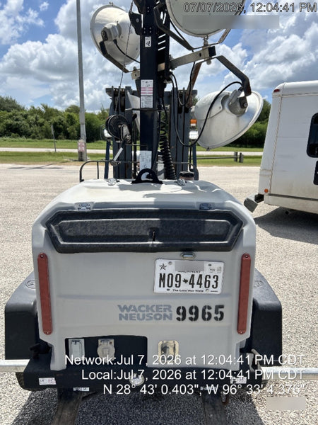 2018 Wacker Neuson LTV6L-MH Wacker Neuson LTV6L Mobile Light Tower w/Fuel Level Sensor Installed