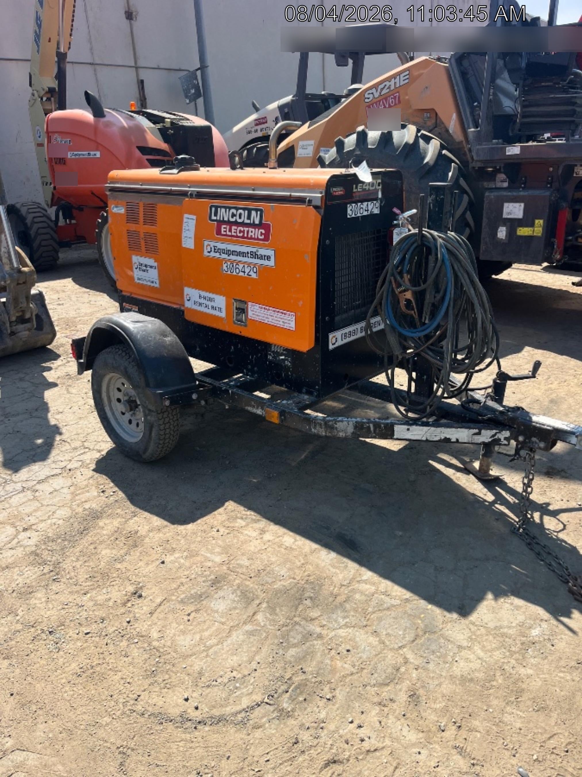 2023 Lincoln Electric LE400 Kubota V1505, Trlr, Cable Rack, Light Kit, ES Decals, T3