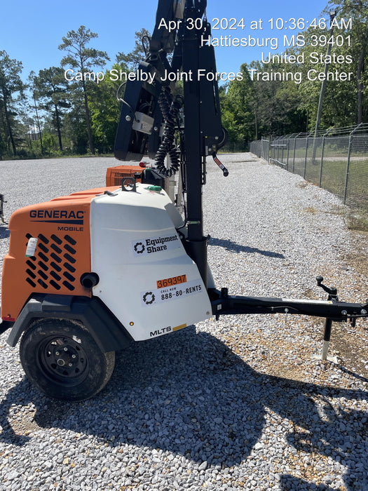 2023 Generac MLT2 Diesel, Flex Switch 120V Input, Powerzone Controller, 
(4) 320W LED Lights, 4kW Generator, 39.9 Gal Fuel Tank, 2" Ball, T3