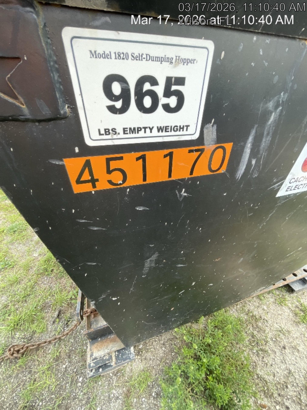 2024 STAR INDUSTRIES M-1820 - Self-Dump Hopper