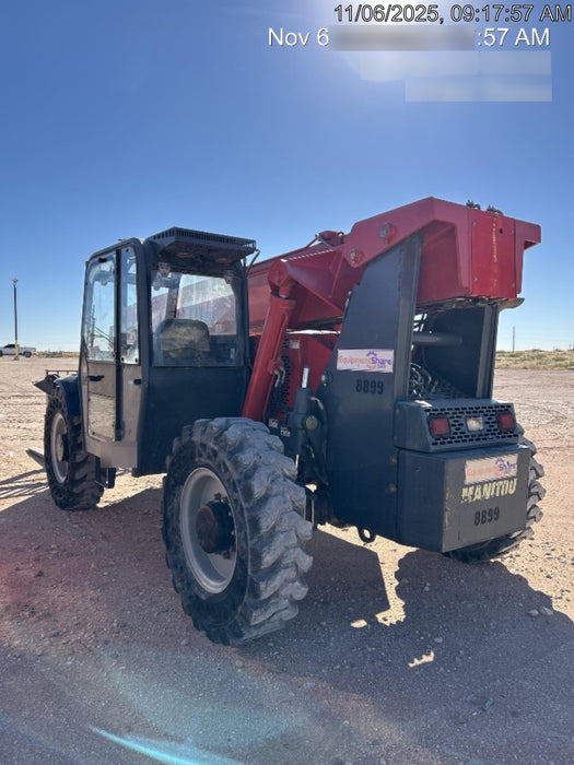 2018 Manitou MTA10055 Manitou MTA 10055 (open ROPS) w/Cab/Heat/AC, Work Lights/Strobe, Aux Hyd, Solid Tires, Lift Hook, 66" Carriage, 60" Forks