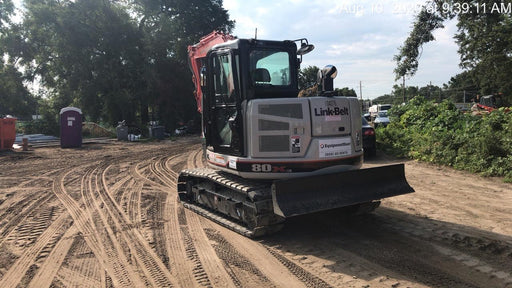 2020 Link-Belt 80X3EX 7'2" ARM, 17.7" rubber tracks, Multi function aux hydraulics