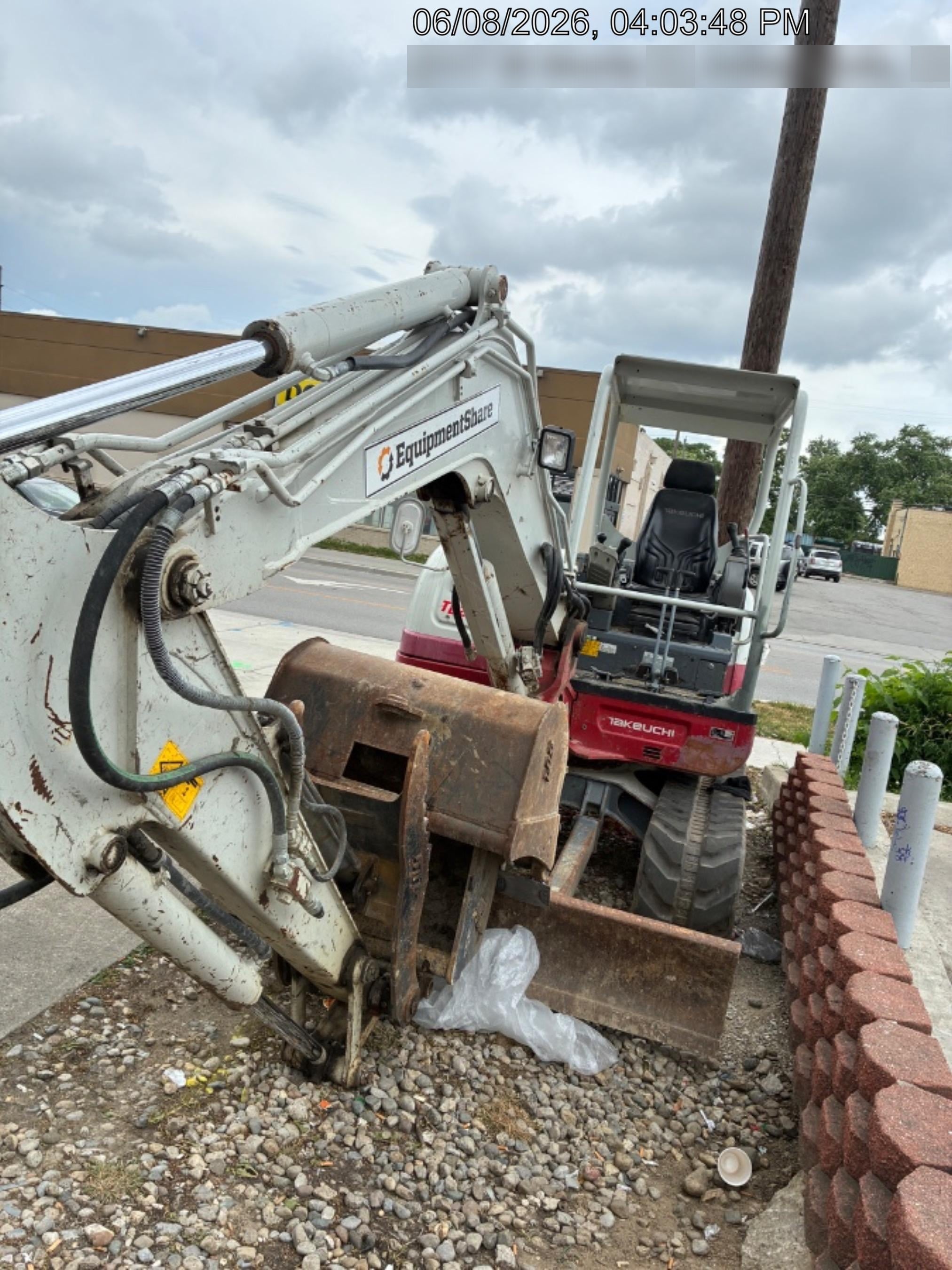 2019 Takeuchi TB260 Takeuchi TB260 Canopy w/Rubber Tracks, Auxiliary Hydraulics, Standard Blade, Manual QC