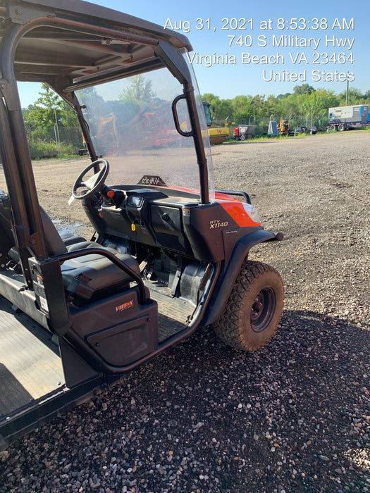 2021 Kubota RTV-X1140W-H Plastic Canopy, Windshield Acrylic Clear, LED Strobe Light, Wire Harness Kit, Back up Alarm
