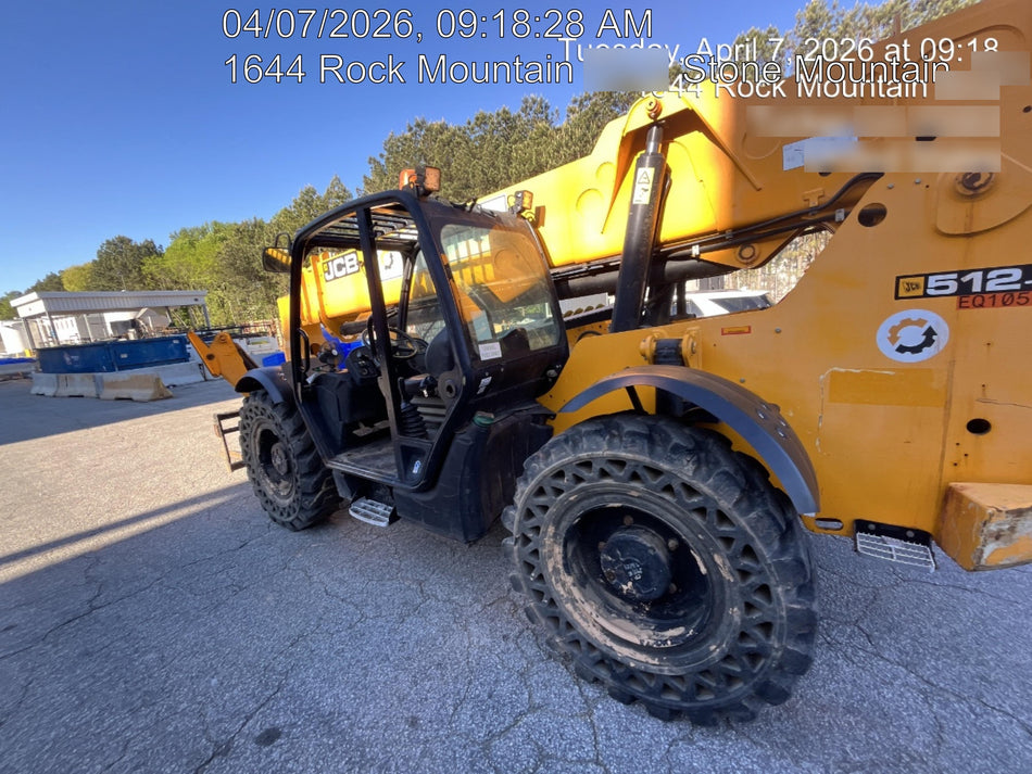 2020 JCB 512-56 Canopy, 74Hp, Solid Tires, Work Lights, Beacon, Aux Hydraulics, Back up Alarm, Lifting Eye, ES Decals
