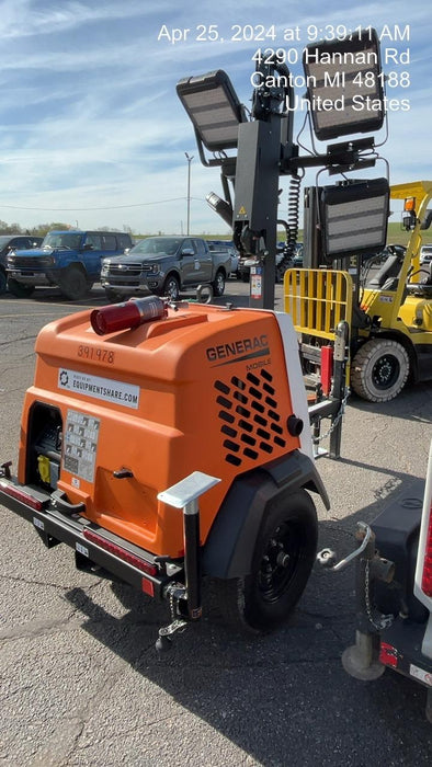 2024 Generac MLT2 Diesel, Flex Switch 120V Input, Powerzone Controller, 
(4) 320W LED Lights, 4kW Generator, 39.9 Gal Fuel Tank, 2" Ball, T3