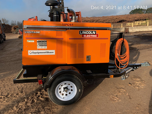 2021 Lincoln Electric Vantage 549X Ready Pak 3, ORANGE (includes trailer, cable rack, fender light kit)