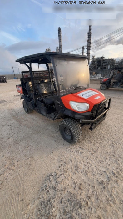 Kubota RTV-X1140W-H Canopy, 4-Seater, Diesel, Windshield Acrylic Clear, Strobe Light, Backup Alarm