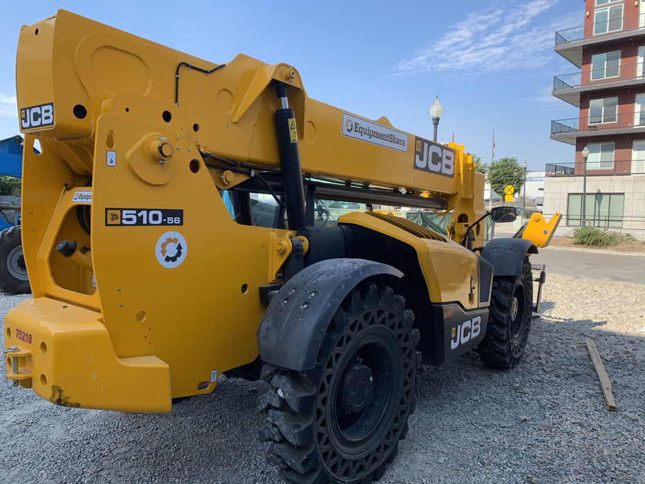 2020 JCB 510-56 Cab/Heat/Air, Solid Tires, Work Lights, Beacon, Aux Hydraulics, Back up Alarm, Lifting Eye, ES Decals
