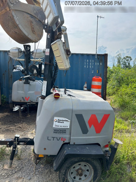 2019 Wacker Neuson LTV6K-LED LTV6K Light Tower, LED 300W, Telematics EQ SH Kubota