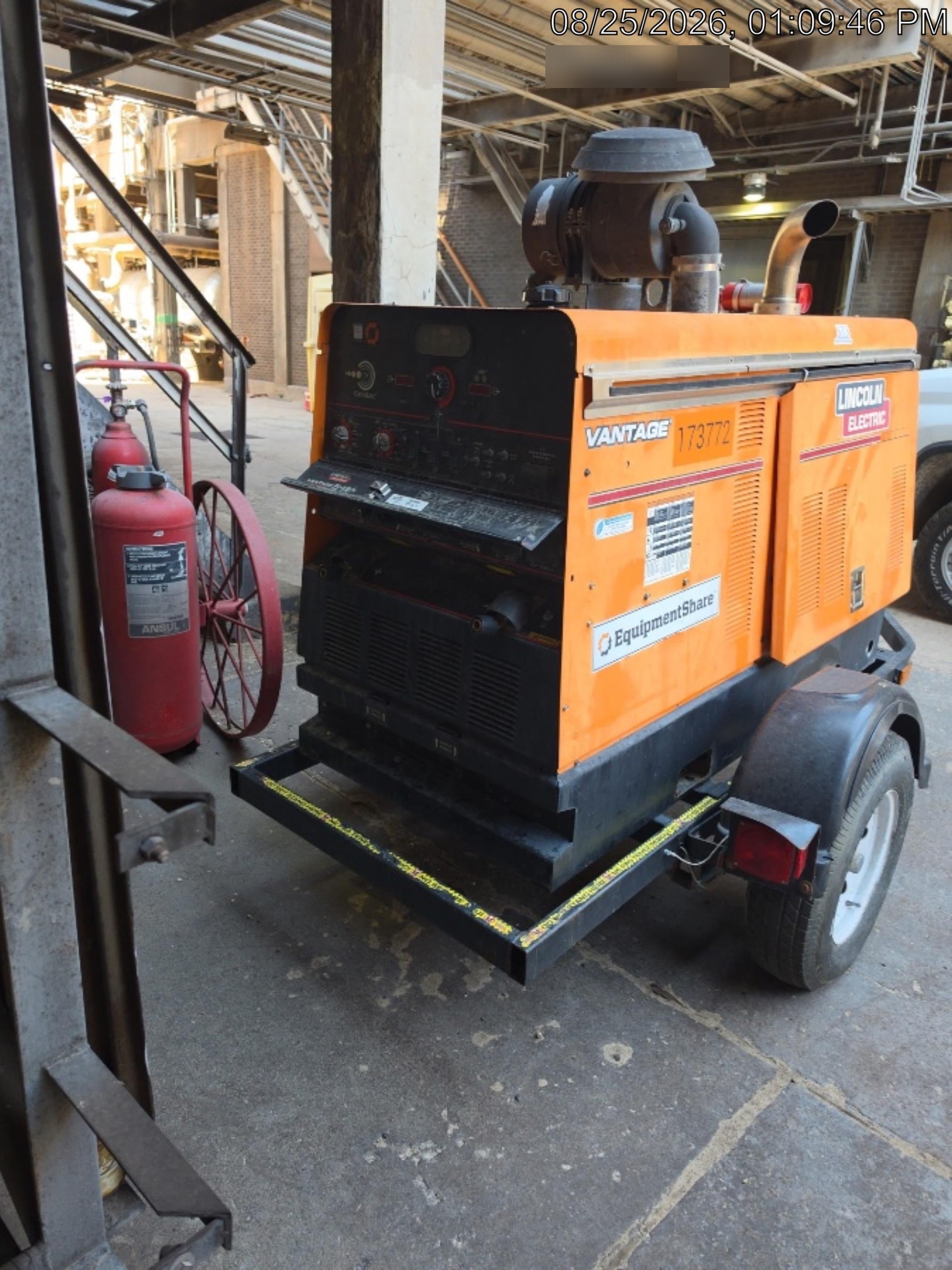 2021 Lincoln Electric Vantage 549X Ready Pak 3, ORANGE (includes trailer, cable rack, fender light kit)