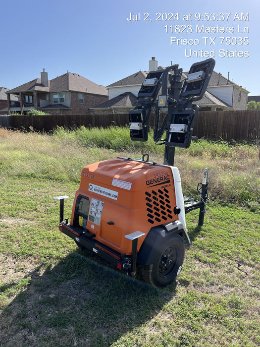 2024 Generac MLT2 Diesel, Flex Switch 120V Input, Powerzone Controller, 
(4) 320W LED Lights, 4kW Generator, 39.9 Gal Fuel Tank, 2" Ball, T3