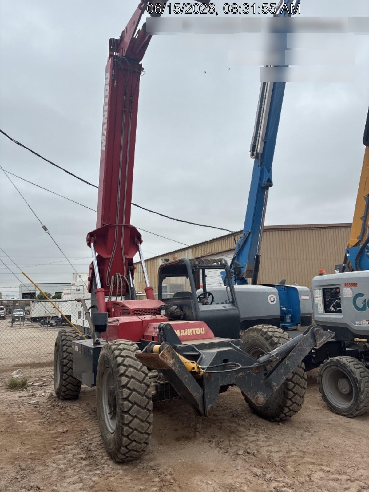 2018 Manitou 12042 Manitou MTA 12042 w/Open ROPS, Work Lights/Strobe, Aux Hyd, Solid Tires, Lift Hook, 66" Carriage, 72" Forks, Outriggers