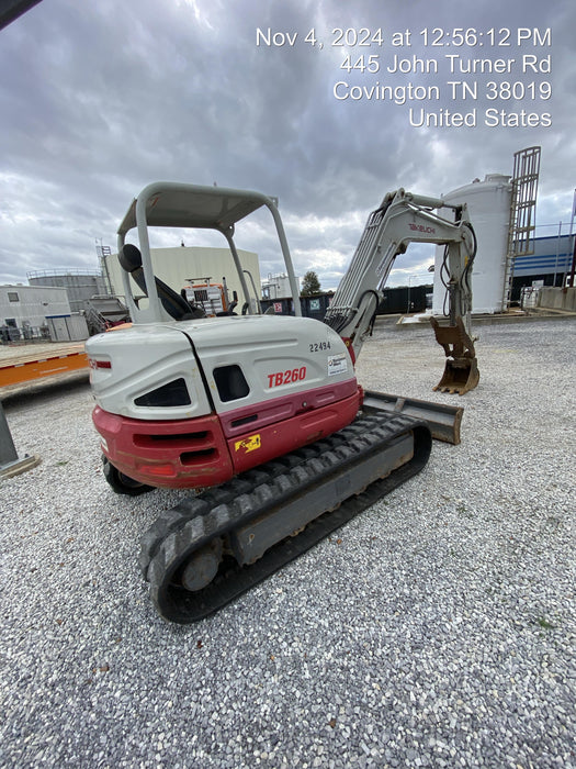 2019 Takeuchi TB260 Takeuchi TB260 Canopy w/Rubber Tracks, Auxiliary Hydraulics, Standard Blade, Manual QC