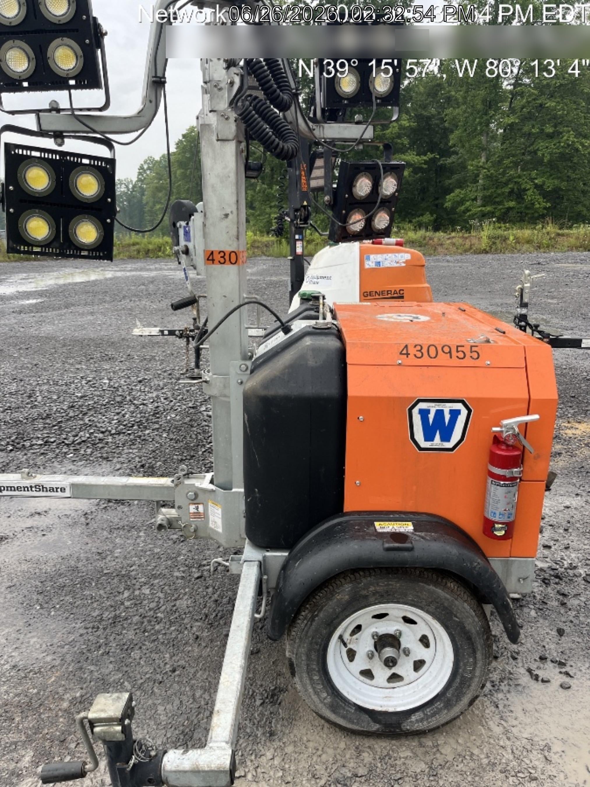 2024 Wanco WLTT-4MM4K Diesel, Deep Sea Controller, Shore Power Plug, Auto Start, (4) 350W LED Floodlights, 4kW Generator, 60 Gal Fuel Tank, 2" Ball, T3