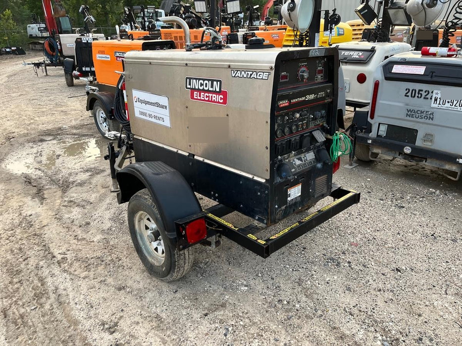2019 Lincoln Electric Vantage 322 Lincoln Vantage 322 Welder w/Trailer, Light Kit, Cable Rack