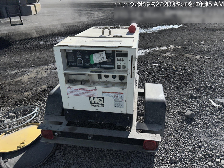 2018 Multiquip DLW300ESA1 Multiquip DLW300ESA1 300 Amp Welder w/Trailer, 100' of Lead, 50' of Ground, Wired Remotes