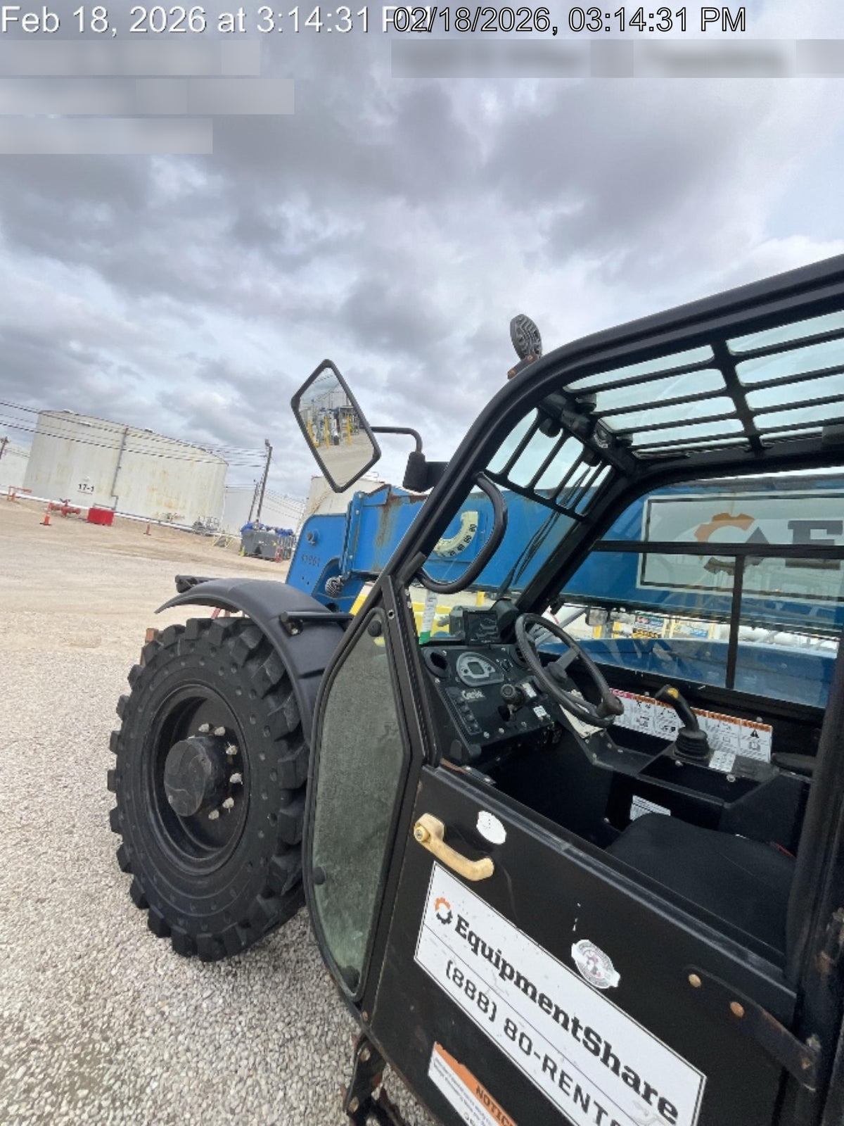 2019 Genie GTH-844 Cab/Heat/AC, Solid RT Tires, LED Work Lights, Beacon 60" QA Carriage, 48" Forks