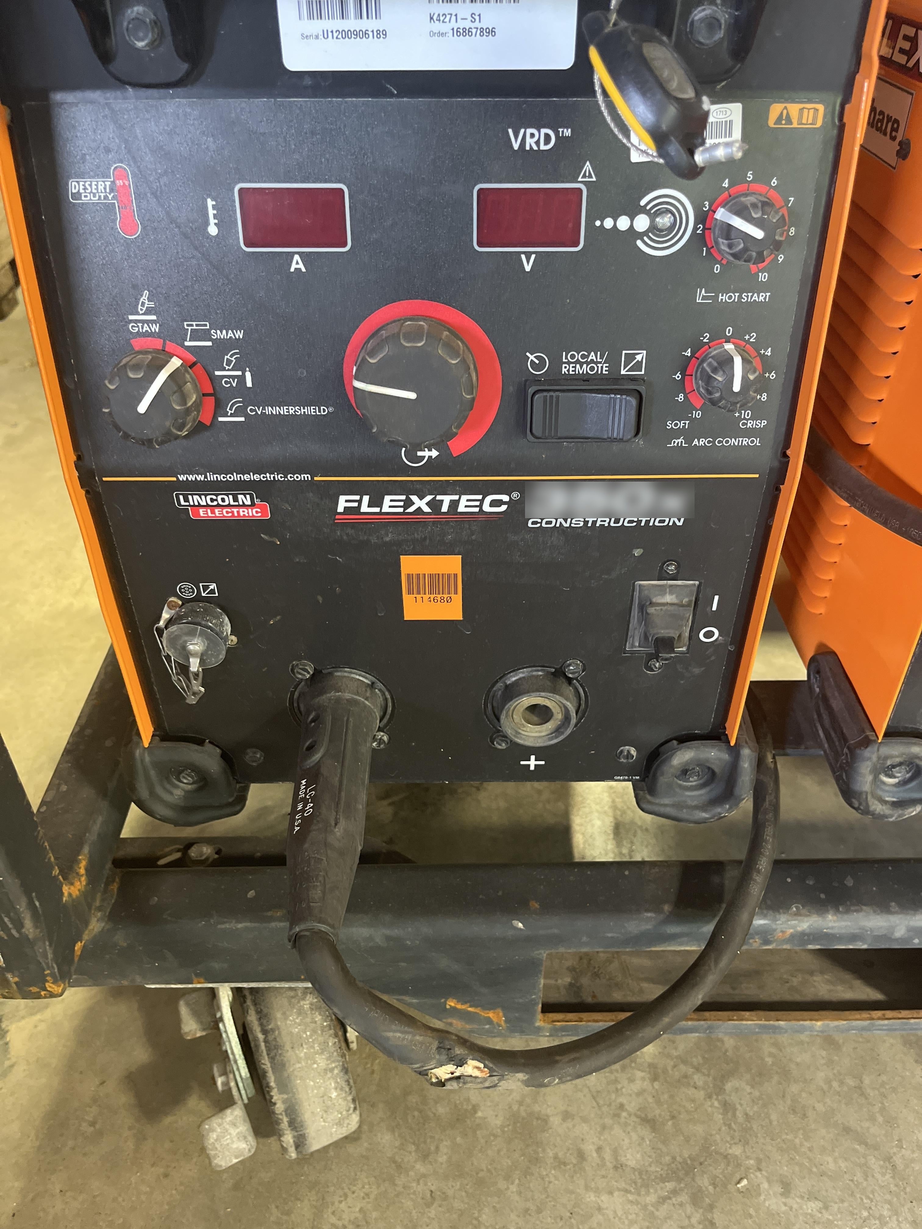 2020 LINCOLN ELECTRIC FLEXTEC 350X
