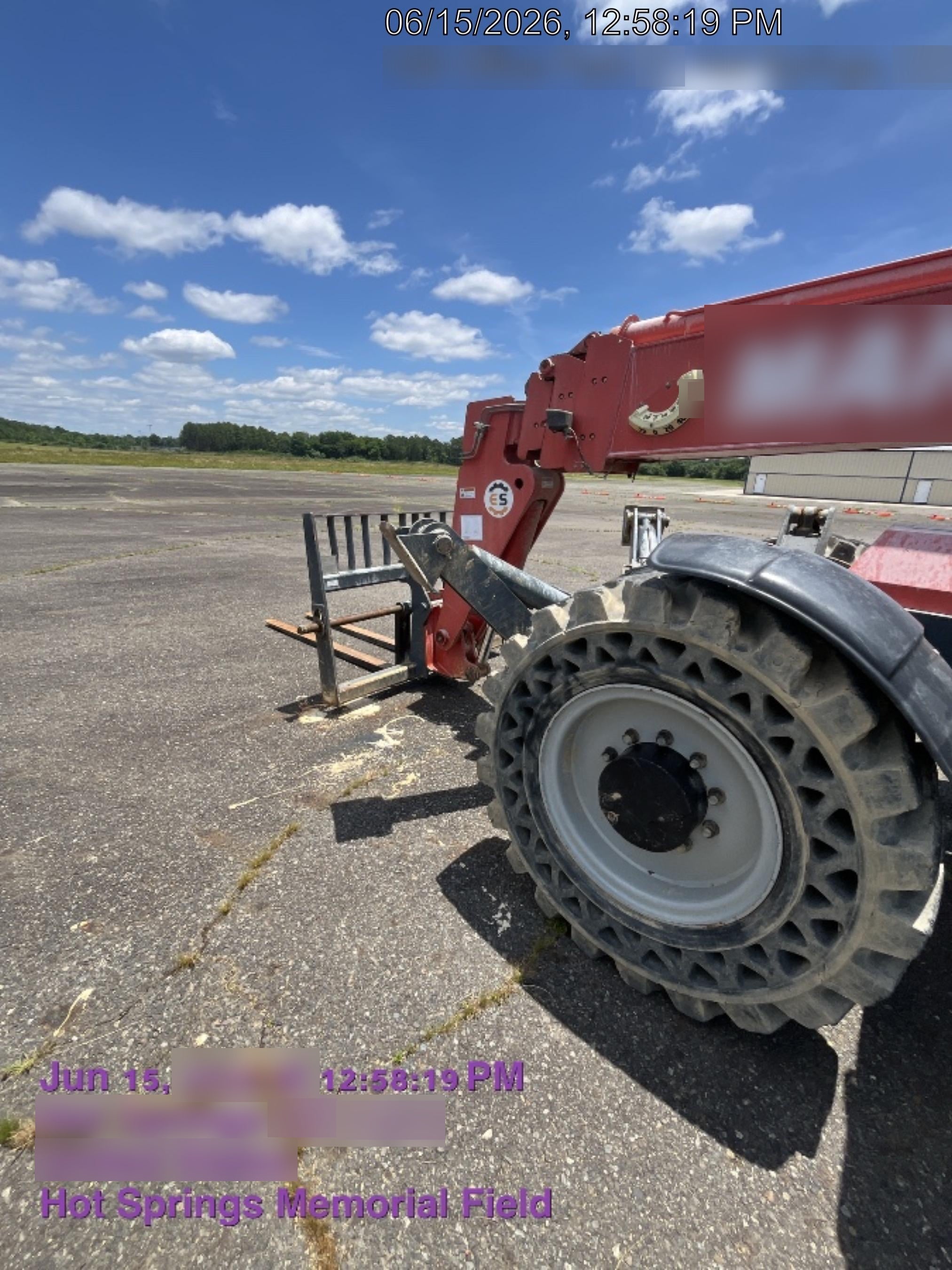 2018 Manitou MTA10055 Manitou MTA 10055 w/Open ROPS, Work Lights/Strobe, Aux Hyd, Solid Tires, Lift Hook, 66" Carriage, 60" Forks