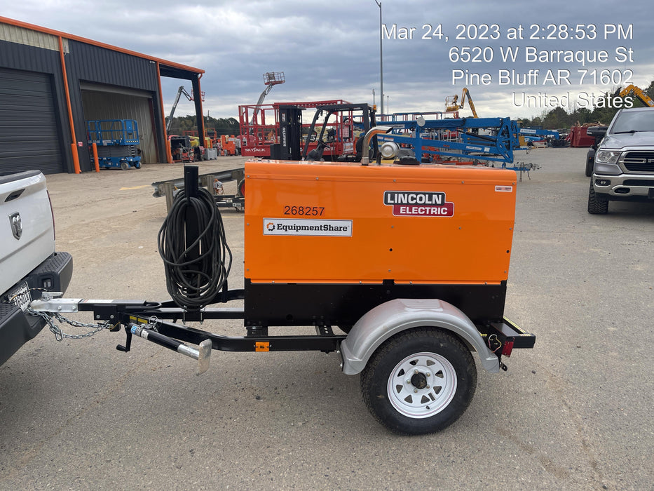 2022 Lincoln Electric LE400 Kubota V1505, Trlr, Cable Rack, Light Kit, ES Decals, T3